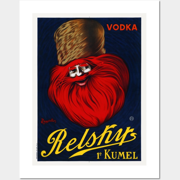 Vodka Relskys France Vintage Poster 1911 Wall Art by vintagetreasure